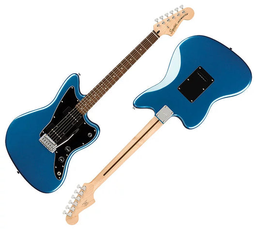 Squier Affinity by Fender Jazzmaster HH Electric Guitar, Laurel FB, Lake Placid Blue