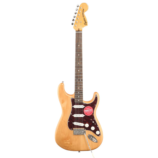 FENDER Squier Classic Vibe 70s Stratocaster (SSS) Electric Guitar wIth Tremolo, Laurel FB, Natural